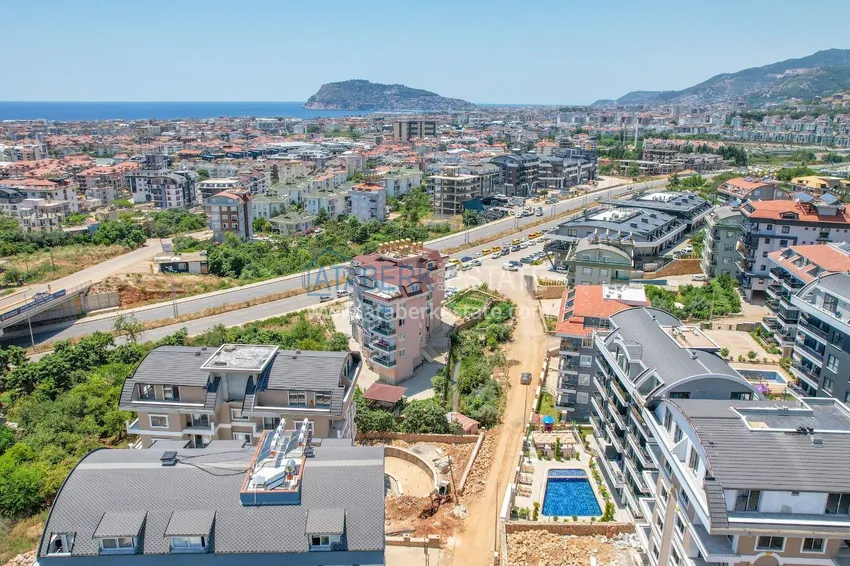 Garden duplex with modern interiors in a new residential complex, Oba district, Alanya 4