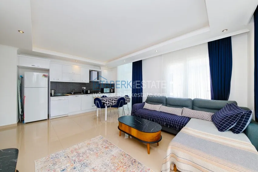 Kupuj Apartament pod klucz z 1 sypialnią i widokiem na góry w Alanyi, dzielnica Kestel 6