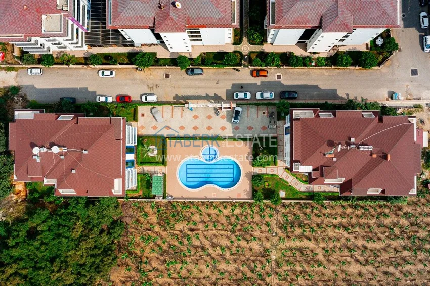 Apartament pod klucz z 1 sypialnią i widokiem na góry w Alanyi, dzielnica Kestel 6