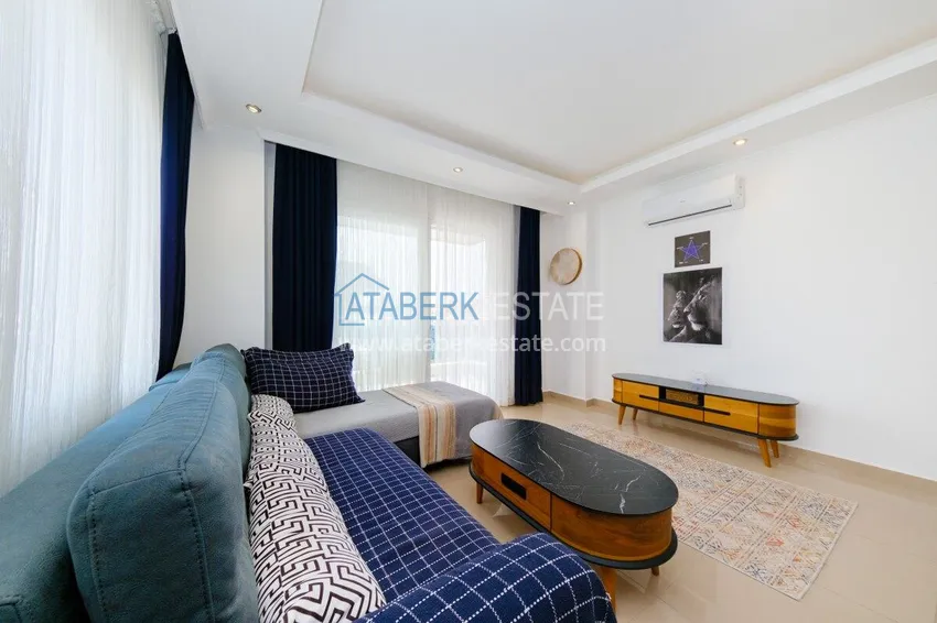 Kupuj Apartament pod klucz z 1 sypialnią i widokiem na góry w Alanyi, dzielnica Kestel 8