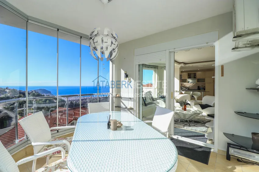 Purchase Spacious furnished duplex with views in the prestigious area of Alanya - Bektash 7