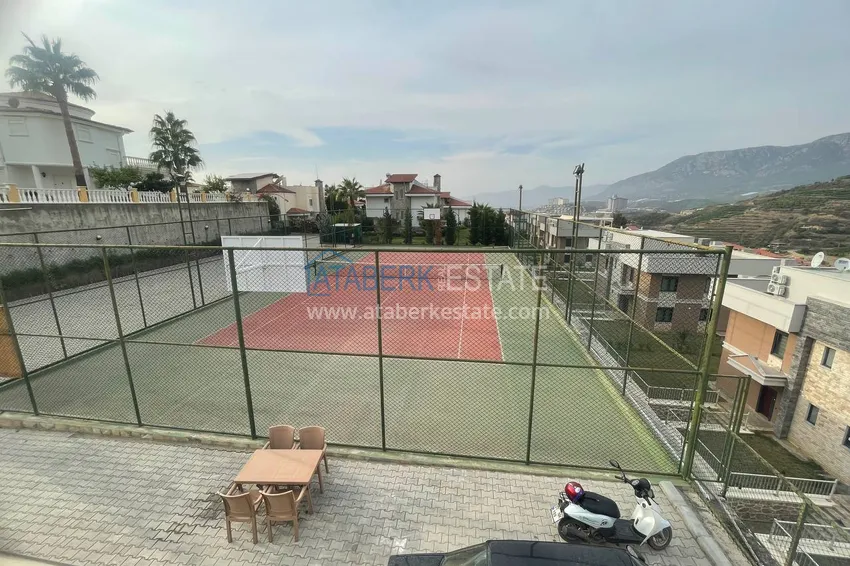 Semi-detached triplex villa in Kargicak area, furnished in a cottage complex 9