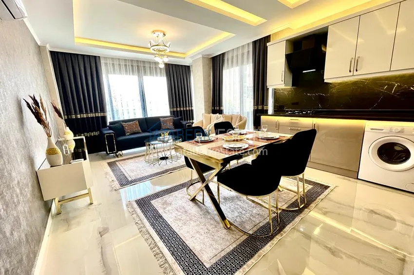 Purchase Garden duplex with modern interiors in a new residential complex, Oba district, Alanya 10