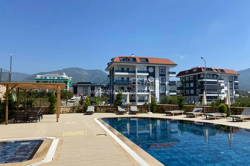 Nowoczesny apartament pod klucz z jedną sypialnią w nowym kompleksie — Alanya, dzielnica Oba 2 