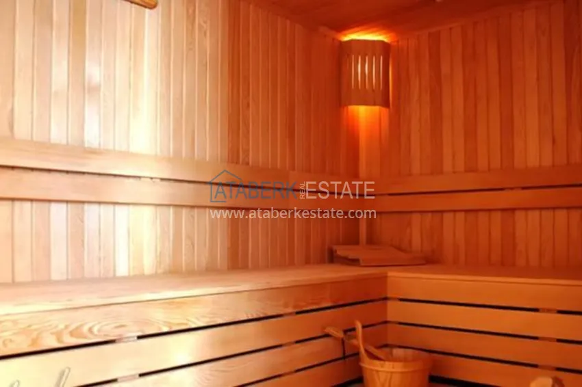 Dwupoziomowy penthouse w rejonie Kestel, umeblowany - pierwsza linia brzegowa 10 