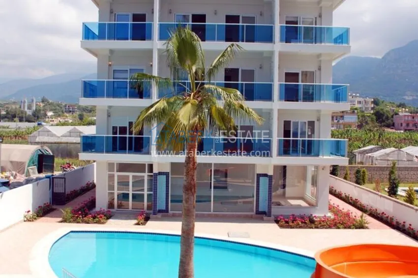 Dwupoziomowy penthouse w rejonie Kestel, umeblowany - pierwsza linia brzegowa 4 