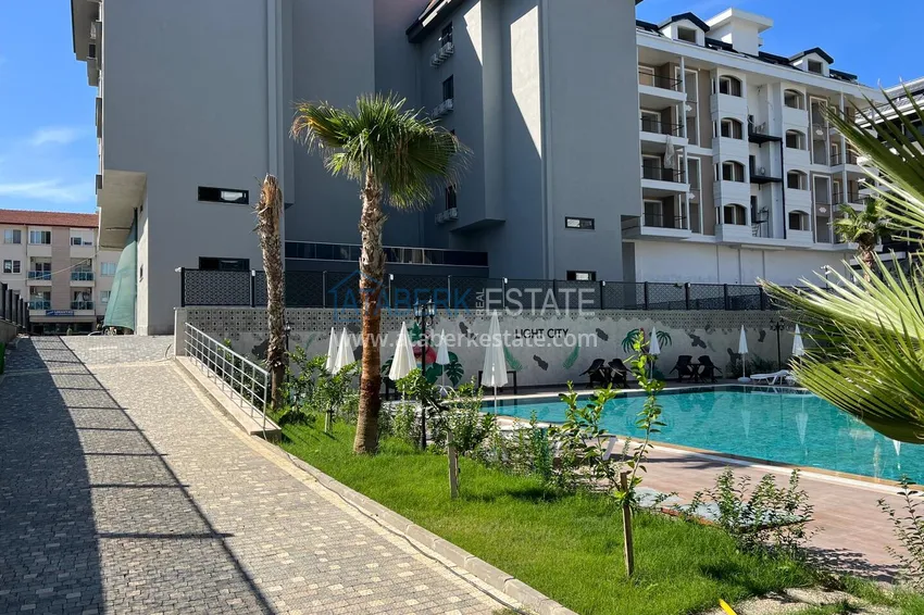 Jednopokojowy apartament pod klucz w komfortowym kompleksie - druga linia brzegowa, dzielnica Kargicak, Alanya 4 