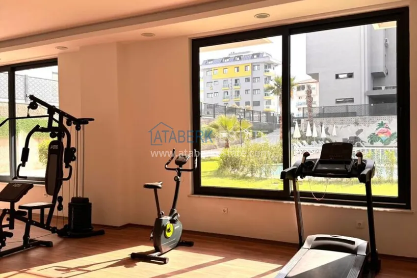 Jednopokojowy apartament pod klucz w komfortowym kompleksie - druga linia brzegowa, dzielnica Kargicak, Alanya 7 