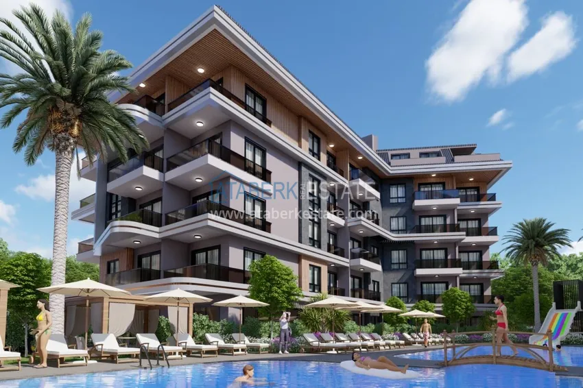 One bedroom apartment from an investor in Oba, Alanya 8