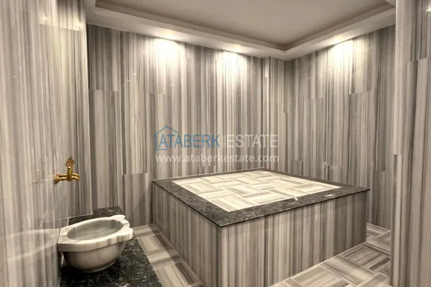 Jednopokojowy apartament pod klucz w komfortowym kompleksie - druga linia brzegowa, dzielnica Kargicak, Alanya 8 