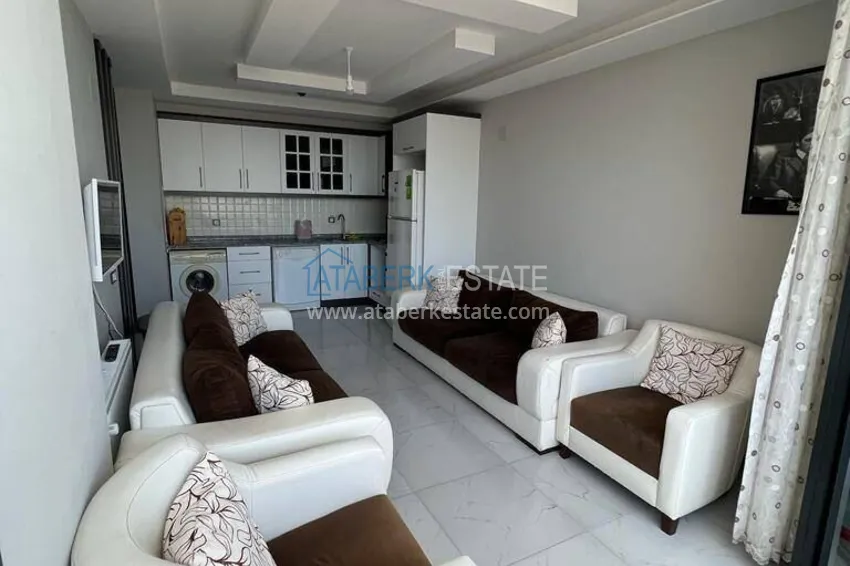 Purchase Turnkey one-bedroom apartment with sea view in a modern complex — Mersin, Kargypinari 3 