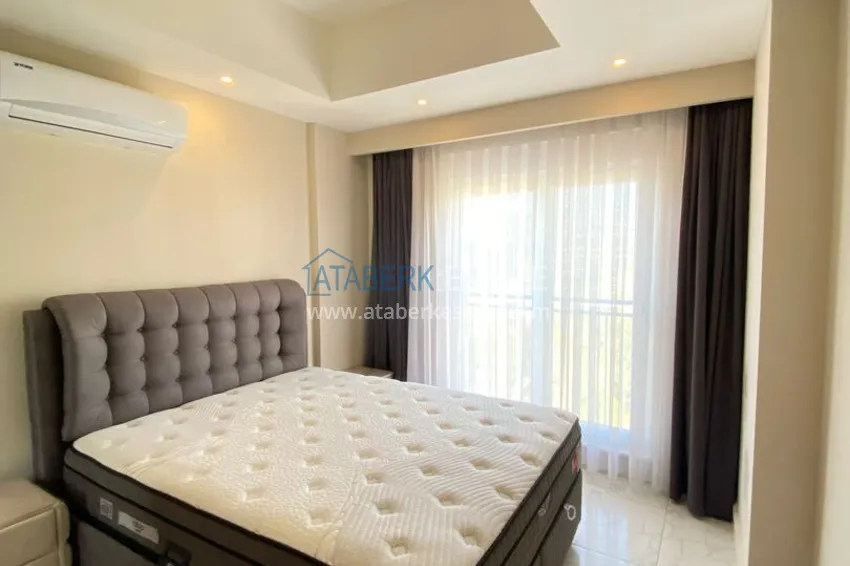 Purchase 1+1 furnished apartment for rent in a luxury residence near Incekum beach, Avsallar district — Alanya D43 10 