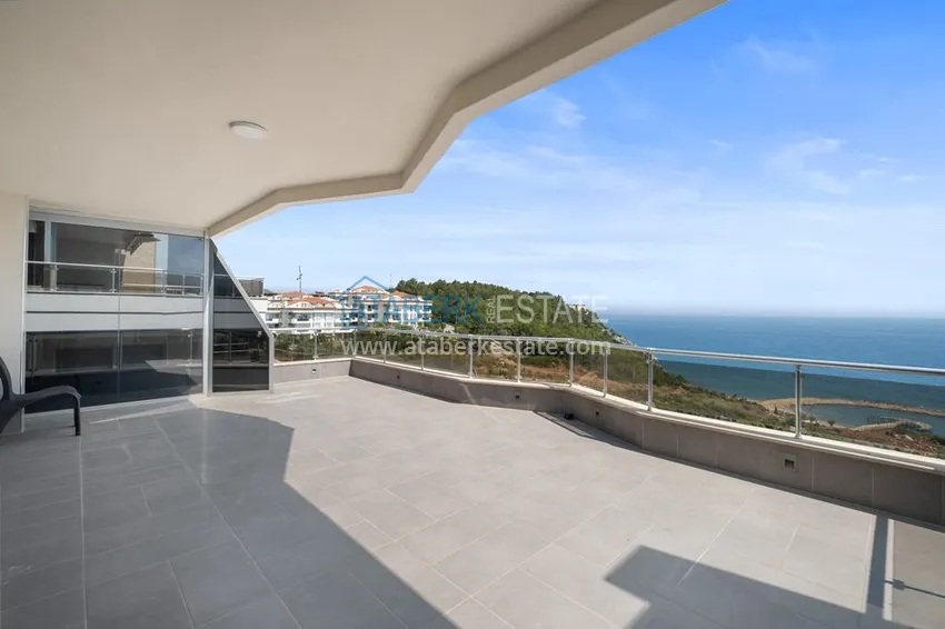 Kupuj Luksusowy dwupoziomowy apartament 4+1 z panoramicznym widokiem na morze — Konakli, Alanya 12 
