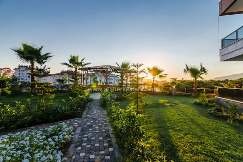 Furnished one-bedroom apartment for rent in a prestigious residence — Oba district, Alanya B1 10