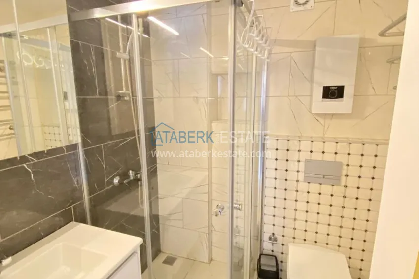 Purchase 1+1 furnished apartment for rent in a luxury residence near Incekum beach, Avsallar district — Alanya D43 12 
