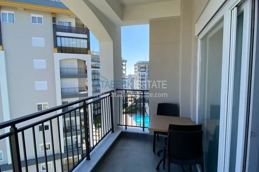 Purchase 1+1 furnished apartment for rent in a luxury residence near Incekum beach, Avsallar district — Alanya D43 14 