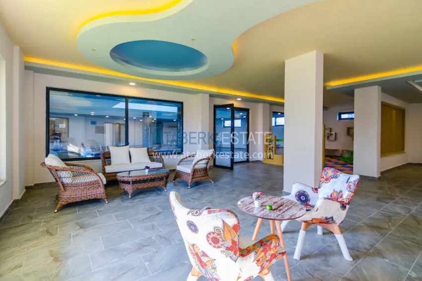 Furnished one-bedroom apartment for rent in a prestigious residence — Oba district, Alanya B1 16