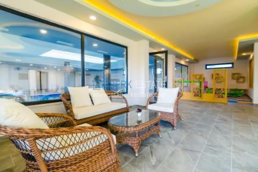 Furnished one-bedroom apartment for rent in a prestigious residence — Oba district, Alanya B1 17