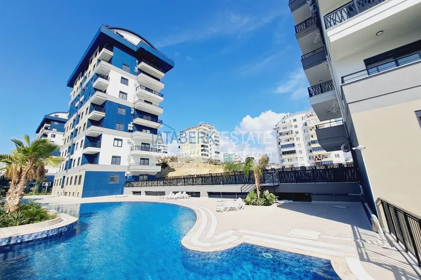 1+1 apartment for rent with new furniture in Payallar, Alanya A26 2