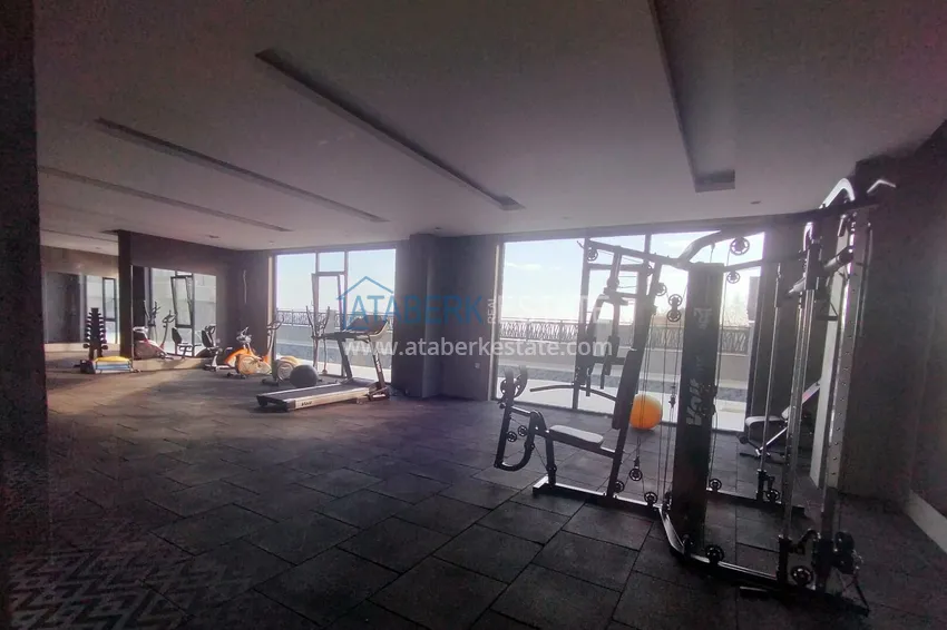 1+1 apartment for rent with new furniture in Payallar, Alanya A26 21
