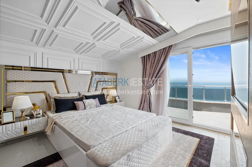 Kupuj Luksusowy dwupoziomowy apartament 4+1 z panoramicznym widokiem na morze — Konakli, Alanya 25 