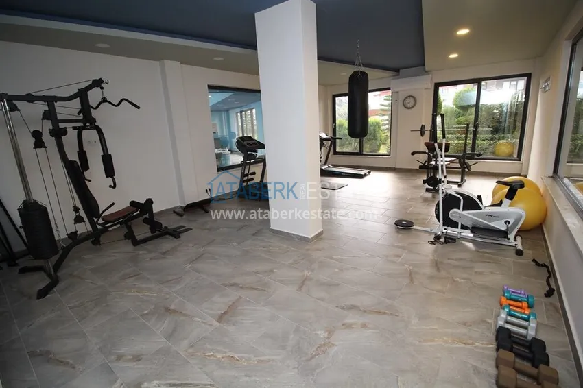 Furnished one-bedroom apartment for rent in a prestigious residence — Oba district, Alanya B1 24
