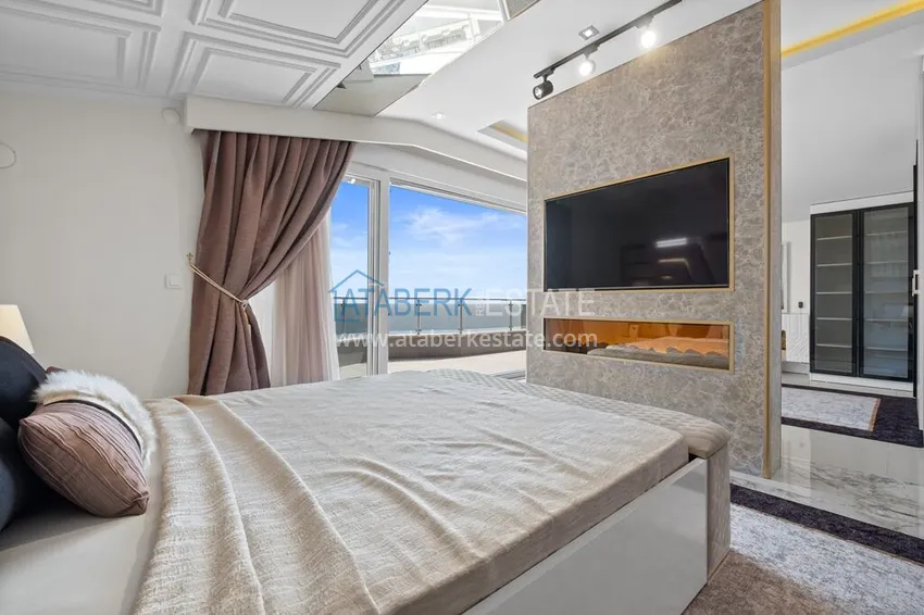 Kupuj Luksusowy dwupoziomowy apartament 4+1 z panoramicznym widokiem na morze — Konakli, Alanya 26 