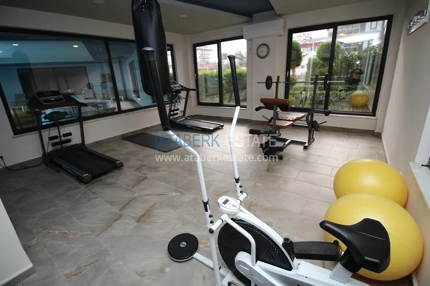 Furnished one-bedroom apartment for rent in a prestigious residence — Oba district, Alanya B1 25