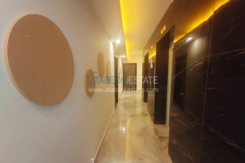 1+1 apartment for rent with new furniture in Payallar, Alanya A26 27