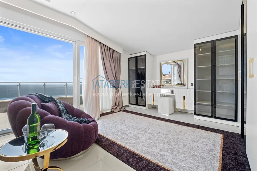 Kupuj Luksusowy dwupoziomowy apartament 4+1 z panoramicznym widokiem na morze — Konakli, Alanya 27 