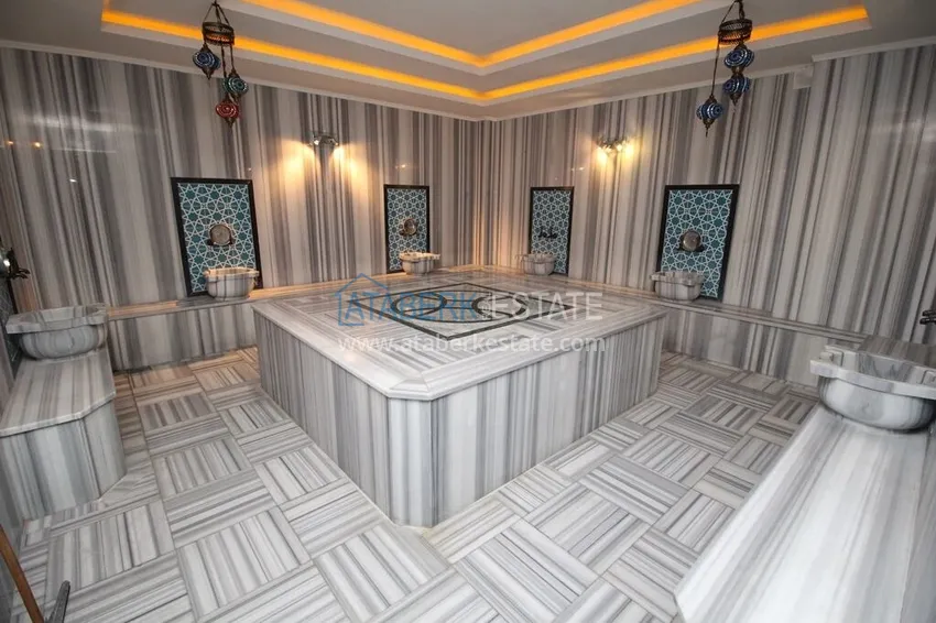 Furnished one-bedroom apartment for rent in a prestigious residence — Oba district, Alanya B1 28