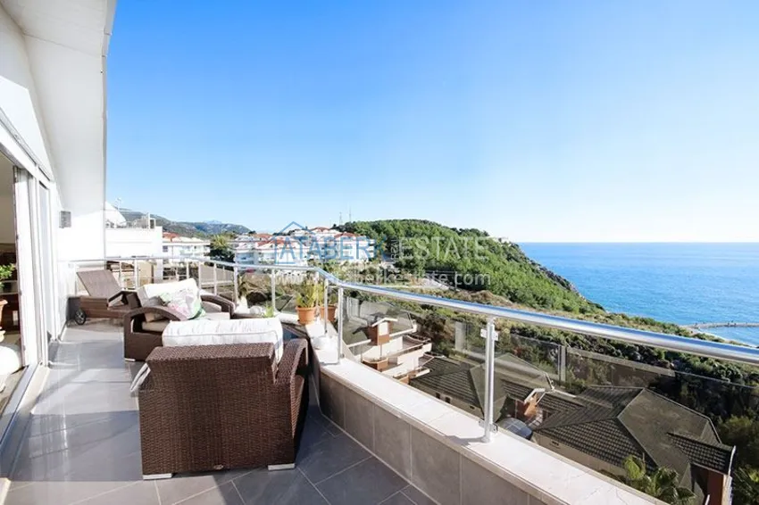 Kupuj Luksusowy dwupoziomowy apartament 4+1 z panoramicznym widokiem na morze — Konakli, Alanya 35 