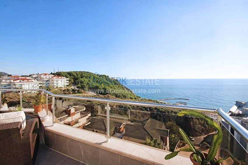 Kupuj Luksusowy dwupoziomowy apartament 4+1 z panoramicznym widokiem na morze — Konakli, Alanya 37 