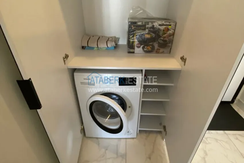 Purchase 1+1 furnished apartment for rent in a luxury residence near Incekum beach, Avsallar district — Alanya D43 3 