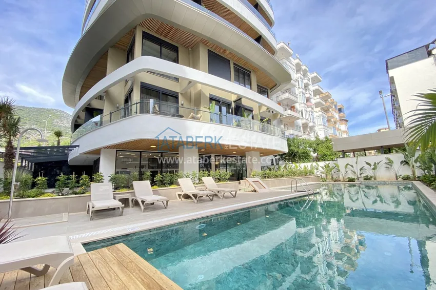 One bedroom apartment in a modern complex — the center of Alanya, Cleopatra beach area 4