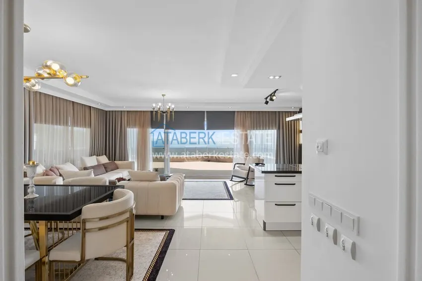 Kupuj Luksusowy dwupoziomowy apartament 4+1 z panoramicznym widokiem na morze — Konakli, Alanya 5 