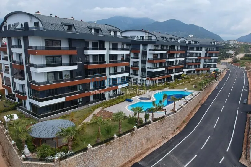 Furnished one-bedroom apartment for rent in a prestigious residence — Oba district, Alanya B1 3