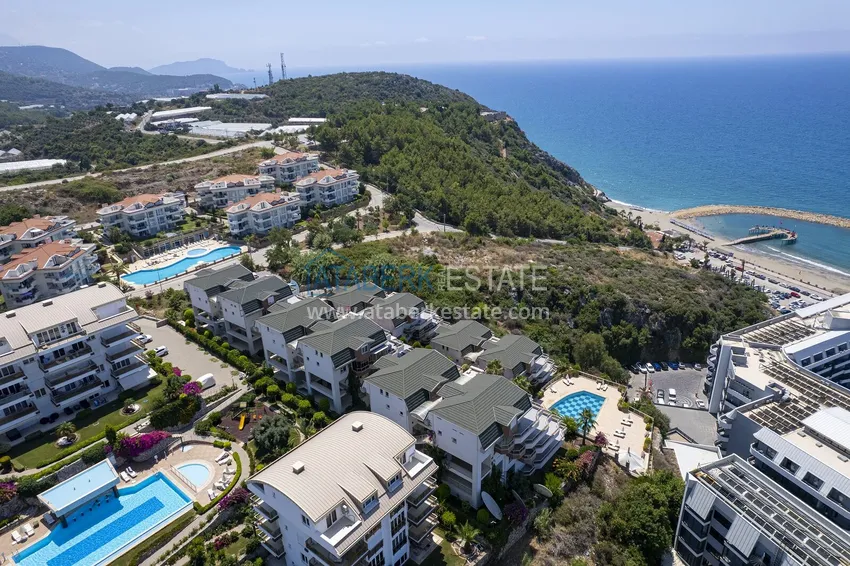 Luksusowy dwupoziomowy apartament 4+1 z panoramicznym widokiem na morze — Konakli, Alanya 4 
