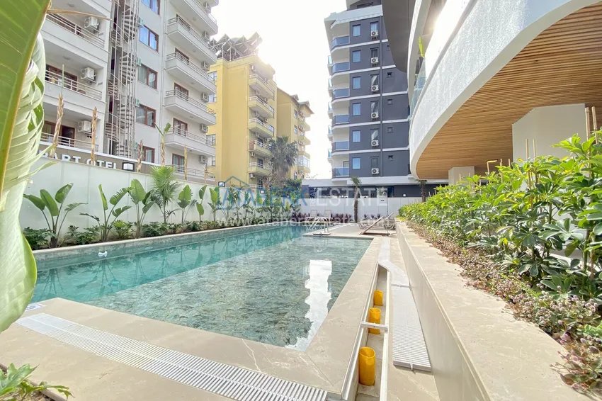 One bedroom apartment in a modern complex — the center of Alanya, Cleopatra beach area 5