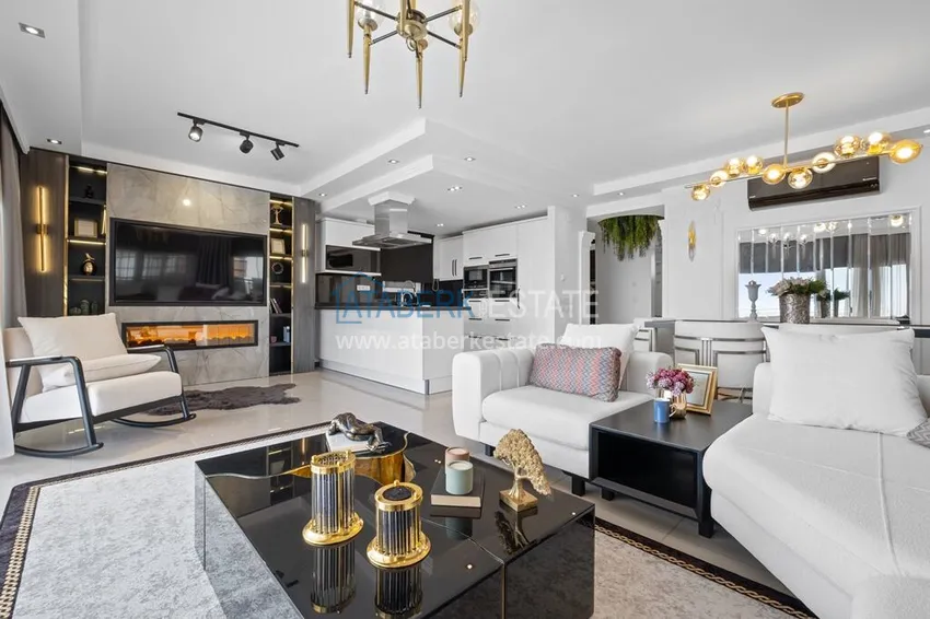 Kupuj Luksusowy dwupoziomowy apartament 4+1 z panoramicznym widokiem na morze — Konakli, Alanya 6 