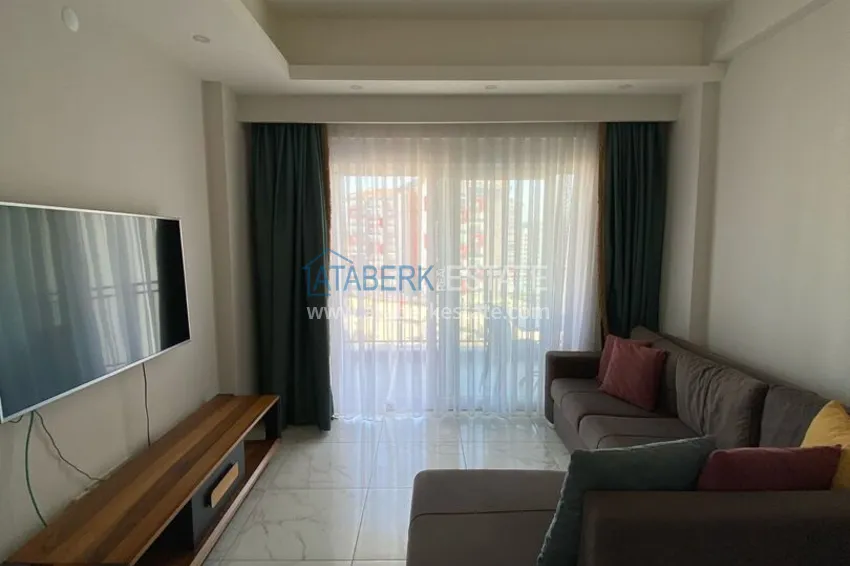 Purchase 1+1 furnished apartment for rent in a luxury residence near Incekum beach, Avsallar district — Alanya D43 5 