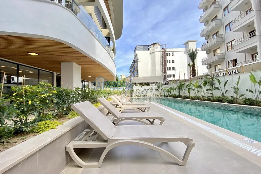 One bedroom apartment in a modern complex — the center of Alanya, Cleopatra beach area 6