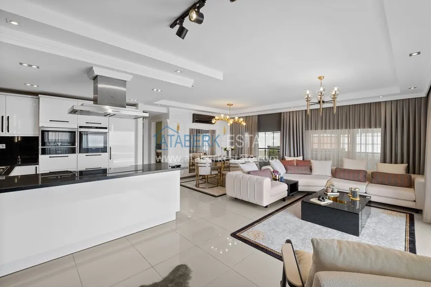 Kupuj Luksusowy dwupoziomowy apartament 4+1 z panoramicznym widokiem na morze — Konakli, Alanya 7 