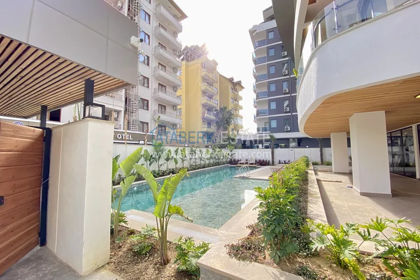 One bedroom apartment in a modern complex — the center of Alanya, Cleopatra beach area 7