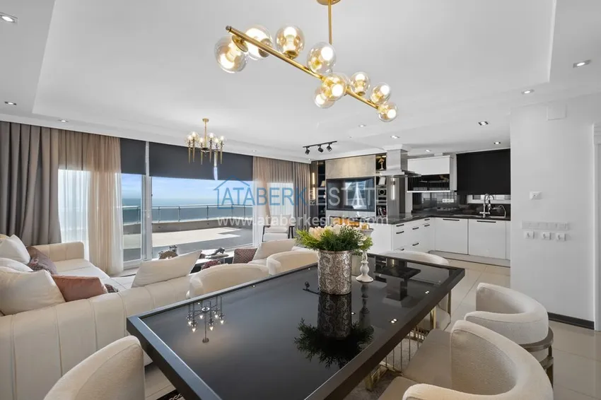 Kupuj Luksusowy dwupoziomowy apartament 4+1 z panoramicznym widokiem na morze — Konakli, Alanya 8 