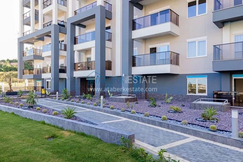1+1 furnished apartment for rent in a luxury residence near Incekum beach, Avsallar district — Alanya D43 8 