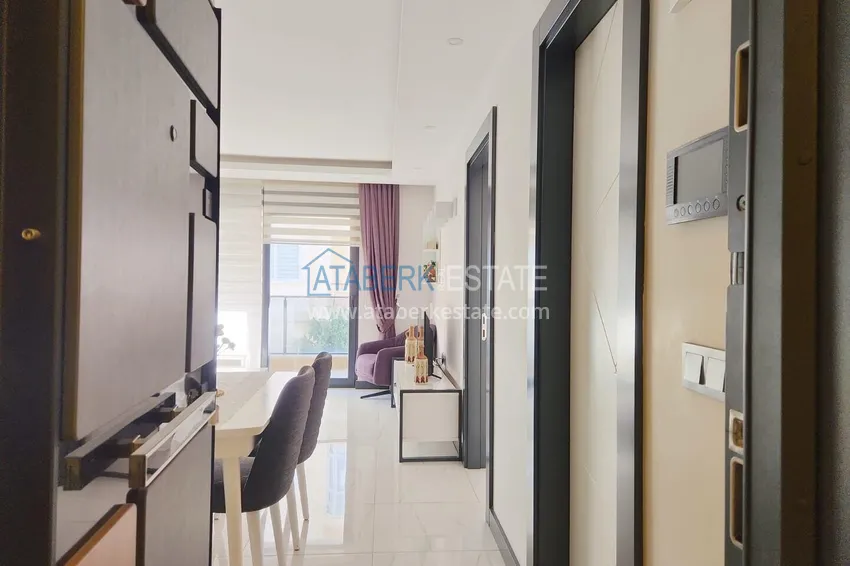 Purchase Cozy one bedroom apartment with furniture in a boutique complex — Alanya city center 1 