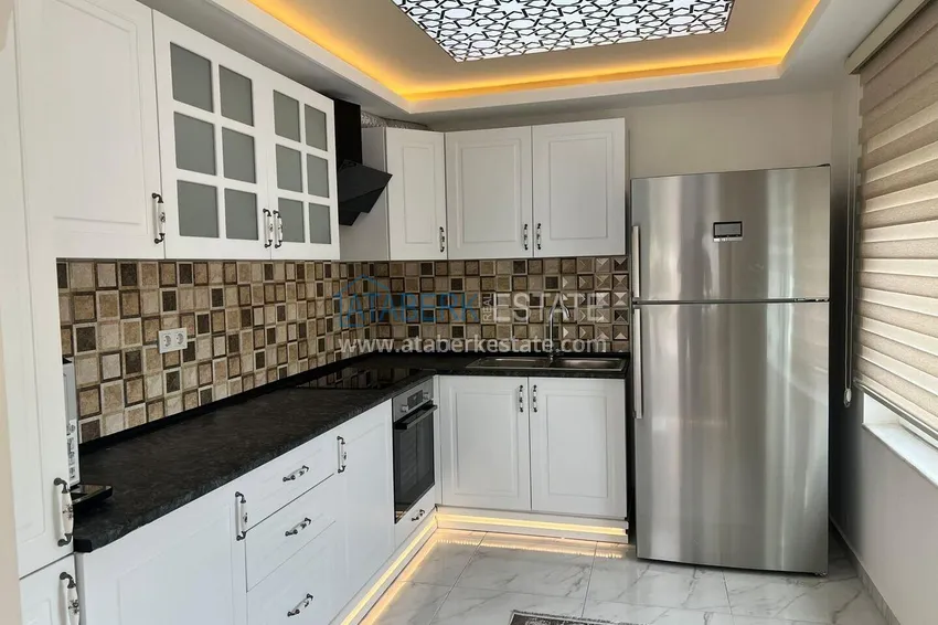 Purchase 3+1 two-storey private house with pool and fully furnished in Kargicak 10 