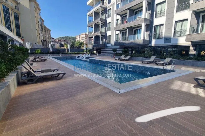 Two-bedroom apartment with new furniture in the center of Alanya - suitable for a residence permit 10 