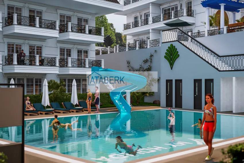 A new architectural masterpiece on the coast of Alanya, Turkler district — an investment project with villas and apartments 13 